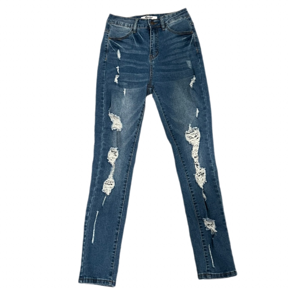 Women's High Waisted Ripped Jeans